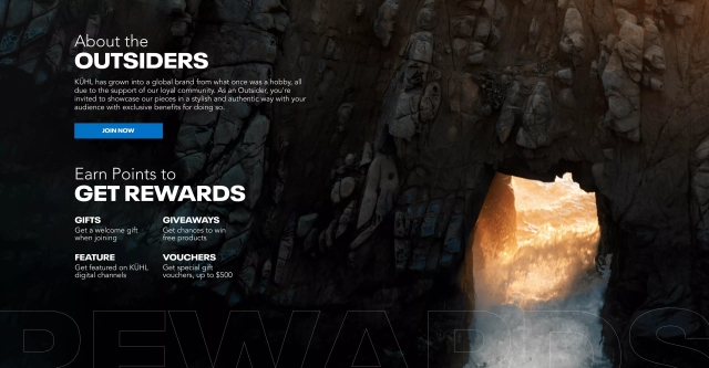 The Mountain Culture® levels for desktop.